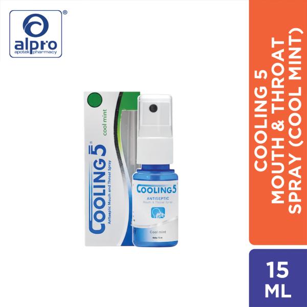 Cooling 5 Antiseptic Mouth And Throat Spray Cool Mint 15Ml